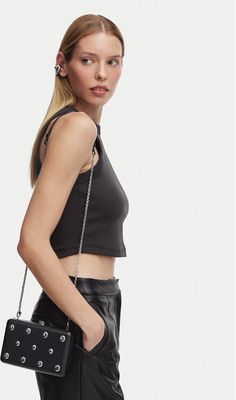 Karl Lagerfeld - Kopertówka elegancka ze sklepu: eobuwie.pl w kategorii: Kopertówki - zdjęcie WP-EBWP-9KUZS-09B_0000306282810