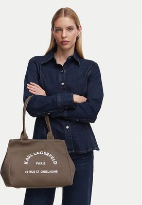 Karl Lagerfeld - Shopper bag elegancka ze sklepu: eobuwie.pl w kategorii: Torby Shopper bag - zdjęcie WP-EBWP-9KUZS-09B_0000306283657