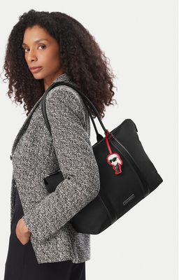 Karl Lagerfeld - Shopper bag elegancka ze sklepu: eobuwie.pl w kategorii: Torby Shopper bag - zdjęcie WP-EBWP-9KUZS-09B_0000306284241