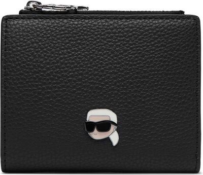 Portfel damski Karl Lagerfeld ze sklepu: eobuwie.pl w kategorii: Portfele damskie - zdjęcie WP-EBWP-9KUZS-09B_0000306284937