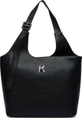 Shopper bag elegancka Karl Lagerfeld Jeans ze sklepu: eobuwie.pl w kategorii: Torby Shopper bag - zdjęcie WP-EBWP-9KUZS-09B_0000306285026