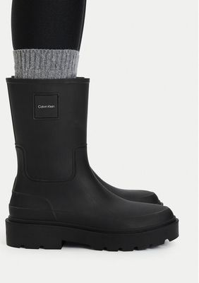 Kalosze damskie na wiosnę jesienne Calvin Klein ze sklepu: eobuwie.pl w kategorii: Kalosze damskie - zdjęcie WP-EBWP-9KUZS-09B_0000306288300