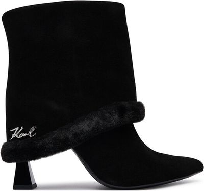 Botki jesienne Karl Lagerfeld ze sklepu: eobuwie.pl w kategorii: Botki - zdjęcie WP-EBWP-9KUZS-09B_0000306307278