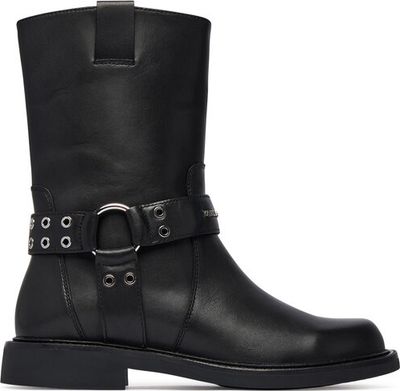 Botki na jesień Karl Lagerfeld Jeans ze sklepu: eobuwie.pl w kategorii: Botki - zdjęcie WP-EBWP-9KUZS-09B_0000306307599