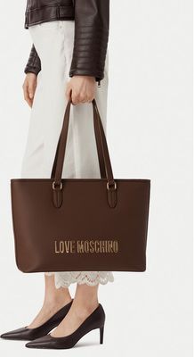 Love Moschino - Shopper bag elegancka ze sklepu: eobuwie.pl w kategorii: Torby Shopper bag - zdjęcie WP-EBWP-9KUZS-09B_0000306356276