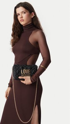 Kopertówka elegancka Love Moschino ze sklepu: eobuwie.pl w kategorii: Kopertówki - zdjęcie WP-EBWP-9KUZS-09B_0000306357860