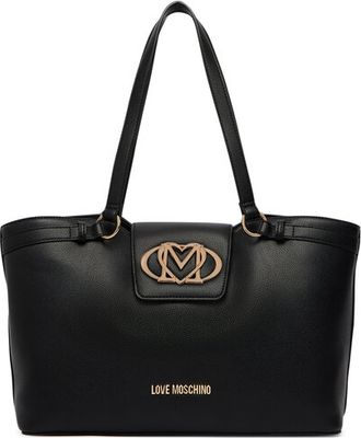 Shopper bag elegancka Love Moschino ze sklepu: eobuwie.pl w kategorii: Torby Shopper bag - zdjęcie WP-EBWP-9KUZS-09B_0000306359529