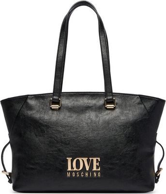 Shopper bag elegancka Love Moschino ze sklepu: eobuwie.pl w kategorii: Torby Shopper bag - zdjęcie WP-EBWP-9KUZS-09B_0000306359543