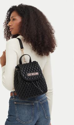 Plecak Love Moschino ze sklepu: eobuwie.pl w kategorii: Plecaki - zdjęcie WP-EBWP-9KUZS-09B_0000306360518