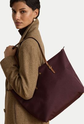 Shopper bag na wakacje LAUREN RALPH LAUREN ze sklepu: eobuwie.pl w kategorii: Torby Shopper bag - zdjęcie WP-EBWP-9KUZS-09B_0000306367739