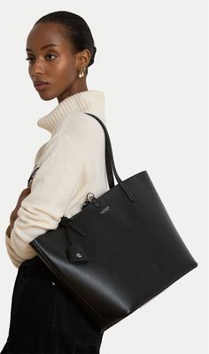 Shopper bag wakacyjna LAUREN RALPH LAUREN ze sklepu: eobuwie.pl w kategorii: Torby Shopper bag - zdjęcie WP-EBWP-9KUZS-09B_0000306368606