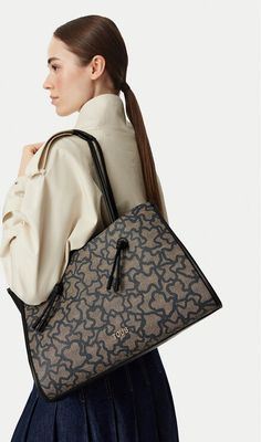 Shopper bag elegancka Tous ze sklepu: eobuwie.pl w kategorii: Torby Shopper bag