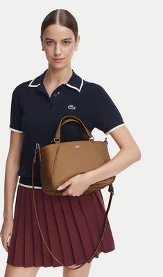 Shopper bag elegancka Lacoste ze sklepu: eobuwie.pl w kategorii: Torby Shopper bag - zdjęcie WP-EBWP-9KUZS-09B_0000306515123