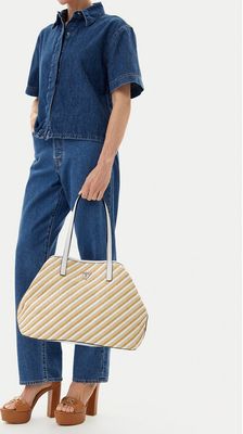 Shopper bag na wakacje Guess ze sklepu: eobuwie.pl w kategorii: Torby Shopper bag - zdjęcie WP-EBWP-9KUZS-09B_0190231938187