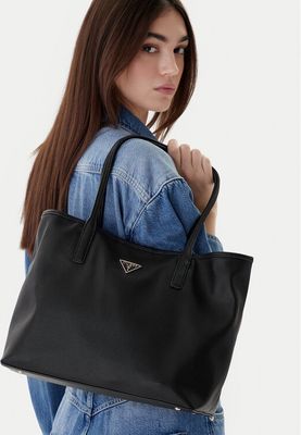 Shopper bag wakacyjna Guess ze sklepu: eobuwie.pl w kategorii: Torby Shopper bag - zdjęcie WP-EBWP-9KUZS-09B_0190231961741
