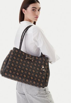 Shopper bag elegancka Guess ze sklepu: eobuwie.pl w kategorii: Torby Shopper bag - zdjęcie WP-EBWP-9KUZS-09B_0198659027070