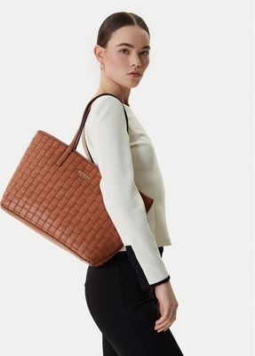 Shopper bag elegancka Guess ze sklepu: eobuwie.pl w kategorii: Torby Shopper bag - zdjęcie WP-EBWP-9KUZS-09B_0198659045944