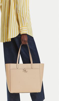 Shopper bag wakacyjna elegancka LAUREN RALPH LAUREN ze sklepu: eobuwie.pl w kategorii: Torby Shopper bag - zdjęcie WP-EBWP-9KUZS-09B_3616853101497