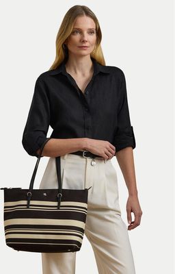 Shopper bag wakacyjna LAUREN RALPH LAUREN ze sklepu: eobuwie.pl w kategorii: Torby Shopper bag - zdjęcie WP-EBWP-9KUZS-09B_3616853137434