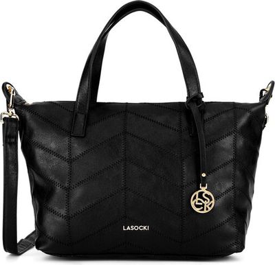 Shopper bag na zimę Lasocki ze sklepu: eobuwie.pl w kategorii: Torby Shopper bag - zdjęcie WP-EBWP-9KUZS-09B_5905588832782