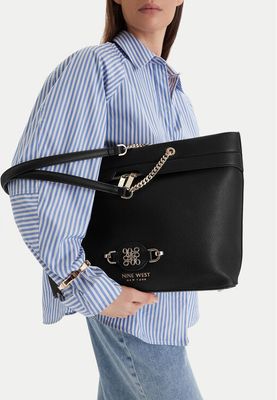 Shopper bag na wakacje Nine West ze sklepu: eobuwie.pl w kategorii: Torby Shopper bag - zdjęcie WP-EBWP-9KUZS-09B_5906751542750