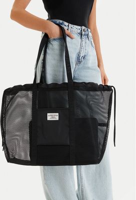 Guess Jeans - Shopper bag elegancka ze sklepu: eobuwie.pl w kategorii: Torby Shopper bag - zdjęcie WP-EBWP-9KUZS-09B_5906751751688