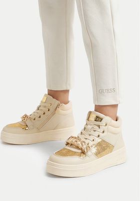 Guess - Buty sportowe dziecięce na wiosnę ze sklepu: eobuwie.pl w kategorii: Buty sportowe dziecięce - zdjęcie WP-EBWP-9KUZS-09B_5906751754917