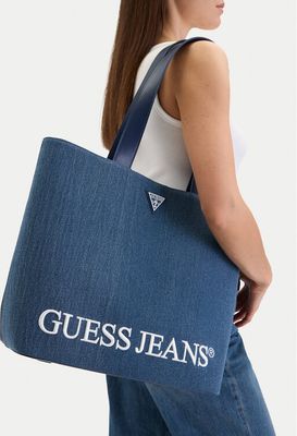 Shopper bag na zimę Guess Jeans ze sklepu: eobuwie.pl w kategorii: Torby Shopper bag - zdjęcie WP-EBWP-9KUZS-09B_5906751906286