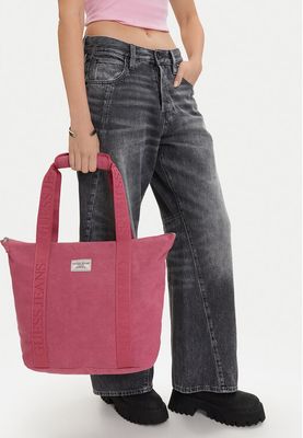 Shopper bag wakacyjna Guess Jeans ze sklepu: eobuwie.pl w kategorii: Torby Shopper bag - zdjęcie WP-EBWP-9KUZS-09B_5907964022541