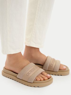 Klapki damskie na lato Guess Jeans ze sklepu: eobuwie.pl w kategorii: Klapki damskie - zdjęcie WP-EBWP-9KUZS-09B_5907964025689
