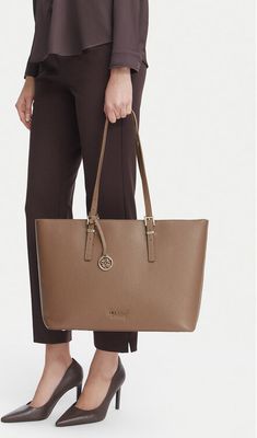 Shopper bag na wakacje Nine West ze sklepu: eobuwie.pl w kategorii: Torby Shopper bag - zdjęcie WP-EBWP-9KUZS-09B_5907964554431