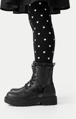 czarny Buty zimowe dziecięce sznurowane NIGHTMARE BEFORE CHRISTMAS ze sklepu: eobuwie.pl w kategorii: Buty zimowe dziecięce