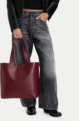 Shopper bag elegancka Guess Jeans ze sklepu: eobuwie.pl w kategorii: Torby Shopper bag - zdjęcie WP-EBWP-9KUZS-09B_5907964616610