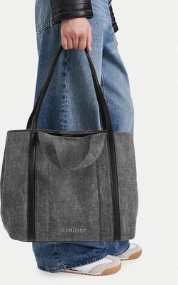 Shopper bag elegancka Guess Jeans ze sklepu: eobuwie.pl w kategorii: Torby Shopper bag