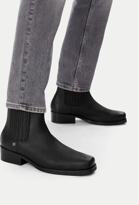 Buty zimowe męskie zimowe Guess Jeans ze sklepu: eobuwie.pl w kategorii: Buty zimowe męskie