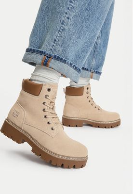 Workery damskie jesienne Guess Jeans ze sklepu: eobuwie.pl w kategorii: Workery damskie