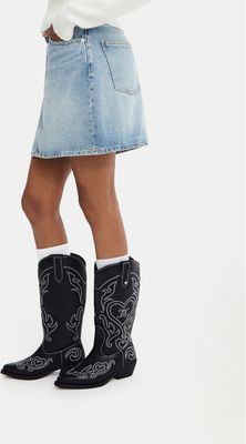 czarny Kozaki damskie zimowe Juicy Couture ze sklepu: eobuwie.pl w kategorii: Kozaki damskie