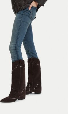 Kozaki damskie zimowe Guess Jeans ze sklepu: eobuwie.pl w kategorii: Kozaki damskie