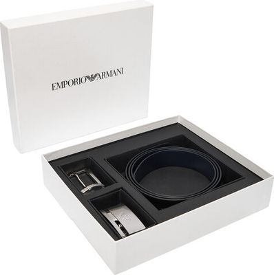 Pasek Emporio Armani ze sklepu: eobuwie.pl w kategorii: Paski męskie - zdjęcie WP-EBWP-9KUZS-09B_8057163315610