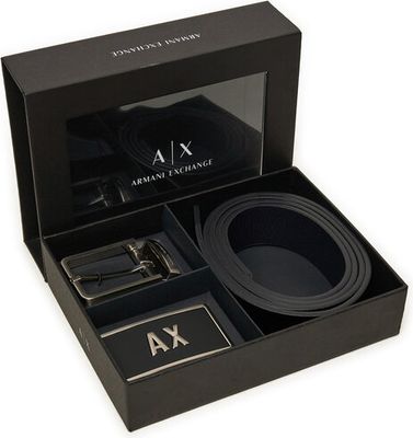 Pasek Armani Exchange ze sklepu: eobuwie.pl w kategorii: Paski męskie - zdjęcie WP-EBWP-9KUZS-09B_8059650306644
