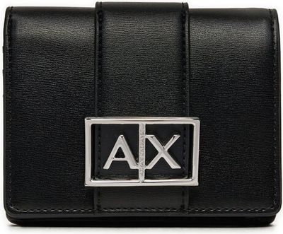 Portfel damski Armani Exchange ze sklepu: eobuwie.pl w kategorii: Portfele damskie - zdjęcie WP-EBWP-9KUZS-09B_8059650844443