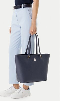 Shopper bag wakacyjna Tommy Hilfiger ze sklepu: eobuwie.pl w kategorii: Torby Shopper bag - zdjęcie WP-EBWP-9KUZS-09B_8720644643068