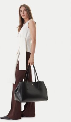 Shopper bag elegancka Calvin Klein ze sklepu: eobuwie.pl w kategorii: Torby Shopper bag - zdjęcie WP-EBWP-9KUZS-09B_8721223877706