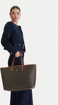 Tommy Hilfiger - Shopper bag w stylu boho ze sklepu: eobuwie.pl w kategorii: Torby Shopper bag - zdjęcie WP-EBWP-9KUZS-09B_8721289515321