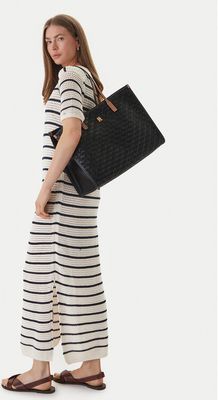 Shopper bag na wakacje Tommy Hilfiger ze sklepu: eobuwie.pl w kategorii: Torby Shopper bag - zdjęcie WP-EBWP-9KUZS-09B_8721289517677