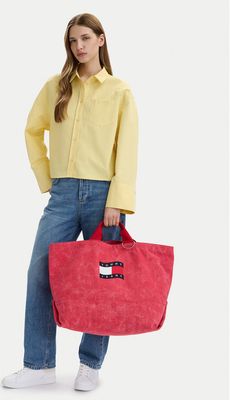Shopper bag wakacyjna Tommy Jeans ze sklepu: eobuwie.pl w kategorii: Torby Shopper bag - zdjęcie WP-EBWP-9KUZS-09B_8721337147610