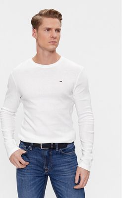 T-shirt męski casual na wiosnę Tommy Jeans ze sklepu: MODIVO w kategorii: T-shirty męskie - zdjęcie WP-EBWP-BKLVO-LN0_0000201276570