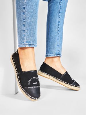 Espadryle damskie na lato Karl Lagerfeld ze sklepu: MODIVO w kategorii: Espadryle damskie - zdjęcie WP-EBWP-BKLVO-LN0_0000206890702