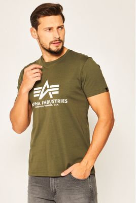 T-shirt męski w stylu młodzieżowym Alpha Industries ze sklepu: MODIVO w kategorii: T-shirty męskie - zdjęcie WP-EBWP-BKLVO-LN0_0000207376717