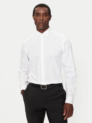 HUGO - Koszula męska z klasycznym kołnierzykiem elegancka ze sklepu: MODIVO w kategorii: Koszule męskie - zdjęcie WP-EBWP-BKLVO-LN0_0000207546677